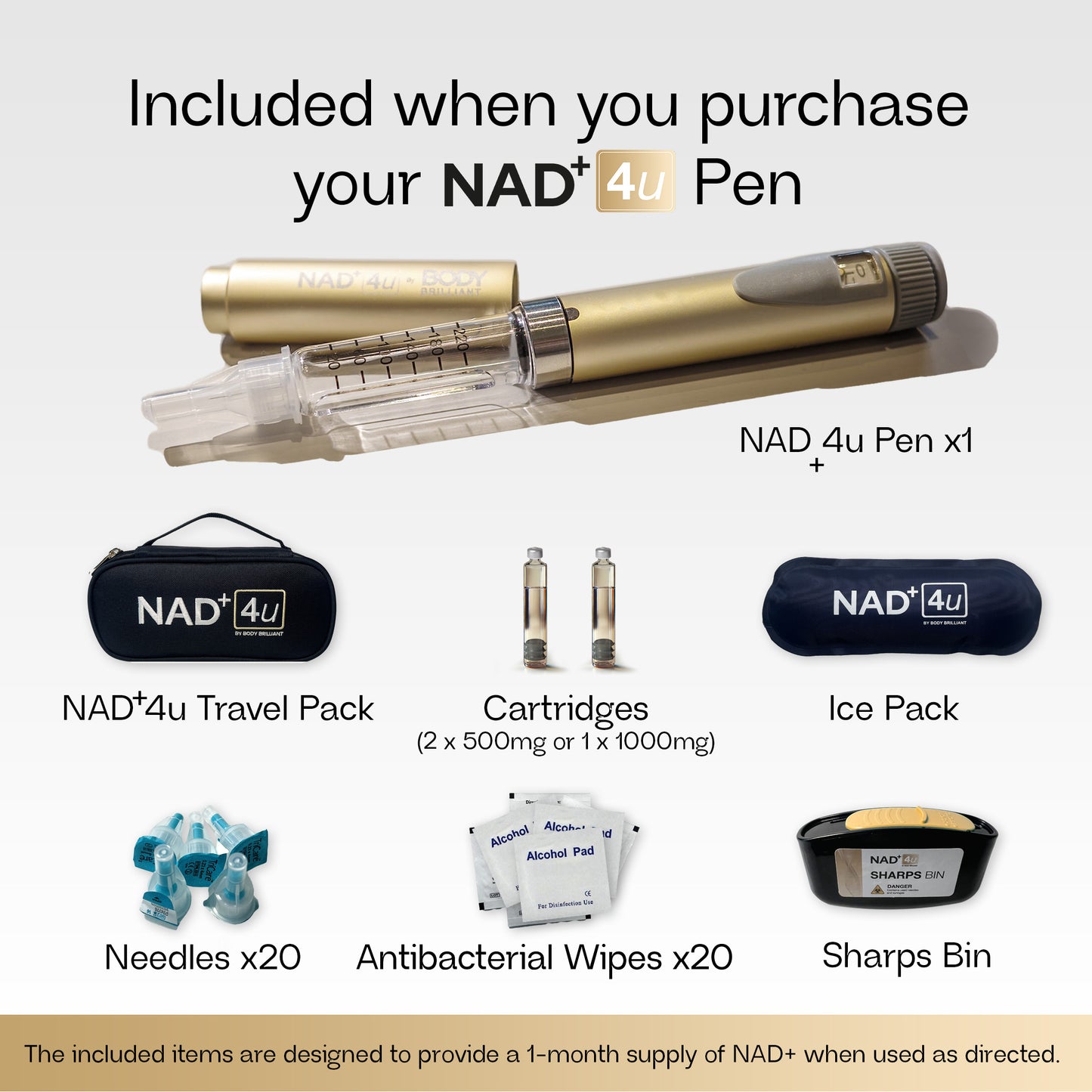NAD+ 4u Pen Starter Kit (1000mg)