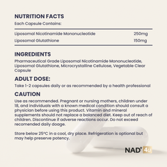 Liposomal NMN + Glutathione Supplement
